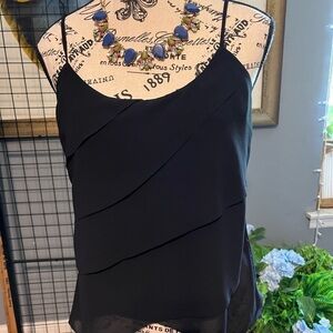 Carmen Marc Valvo Black Camisole Top